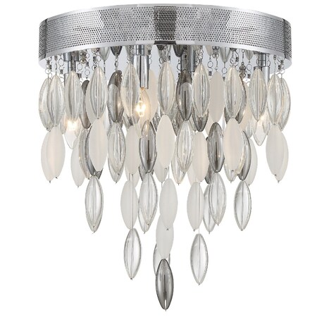 Crystorama Hudson 4 Light Chrome Ceiling Mount HUD-A2214-CH